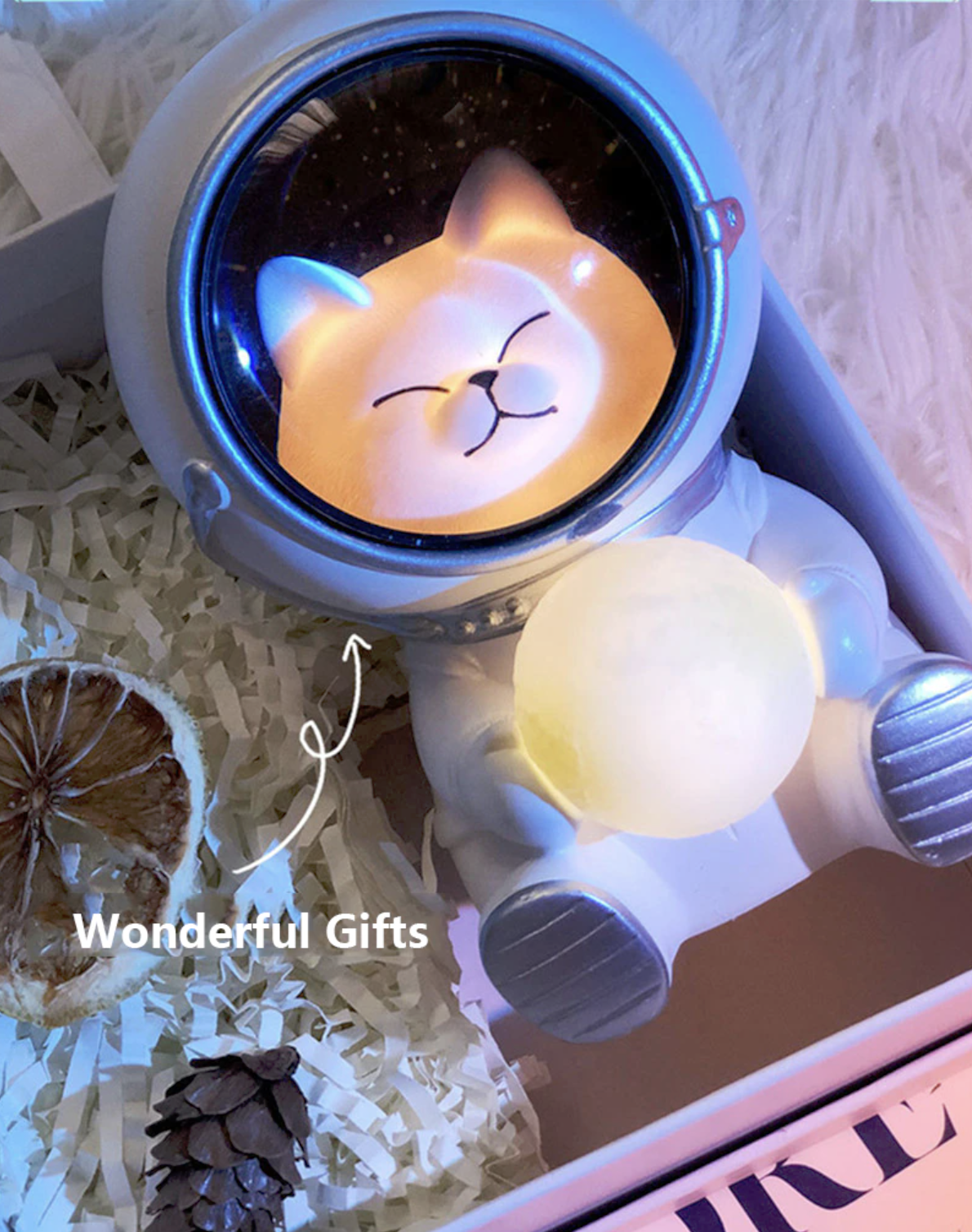 Lampara Astronauta Gato + Envio Gratis