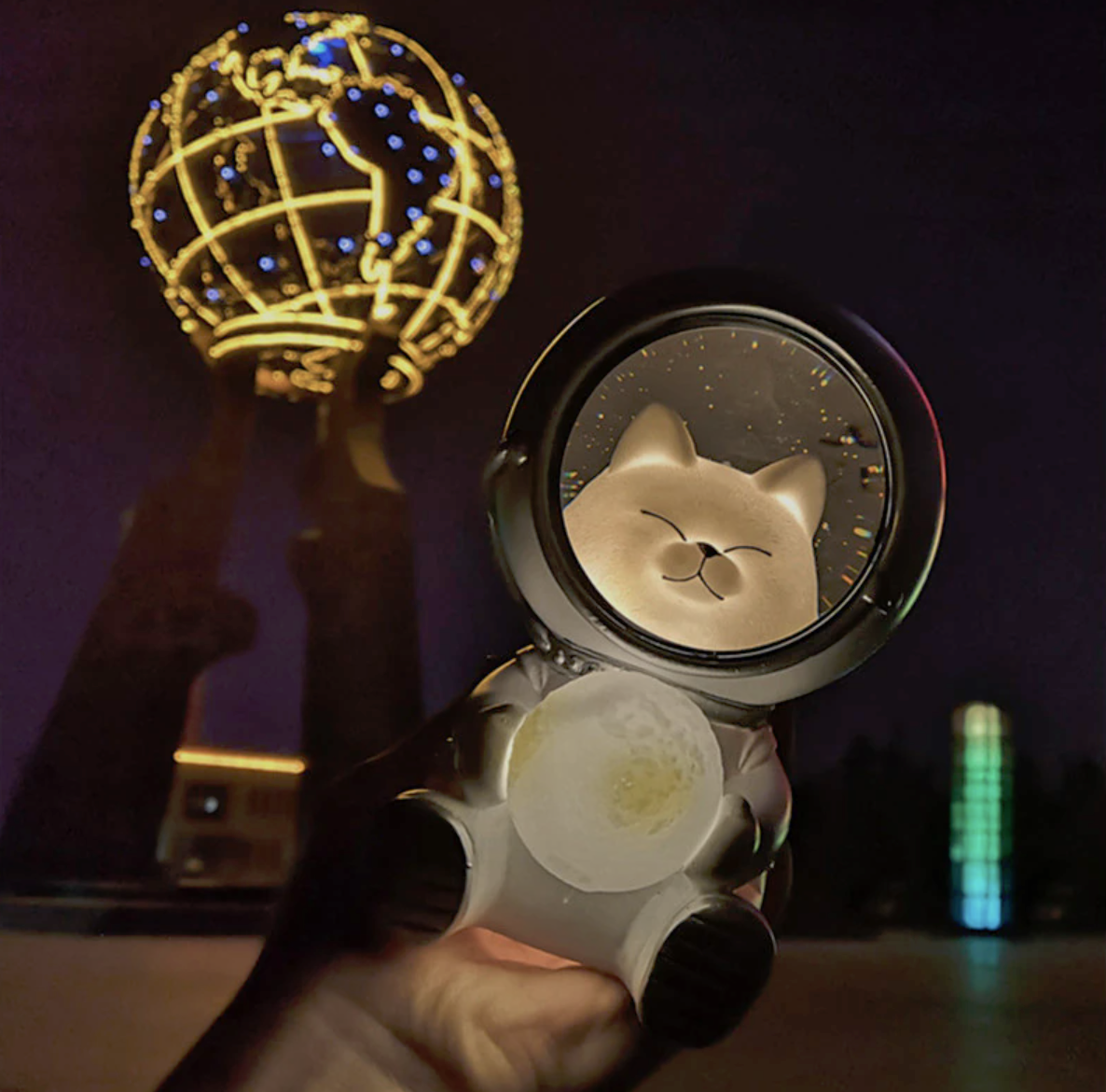 Lampara Astronauta Gato + Envio Gratis