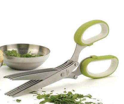 Tijeras Corta Verduras Con 5 Cuchillas